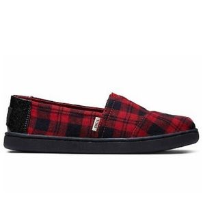 NWOT Toms Buffalo plaid slip on shoes